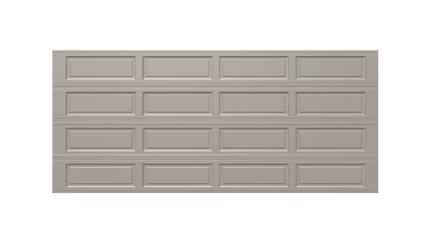 Wayne Dalton Classic Steel Model 9100 16-ft x 7-ft Insulated Taupe Double Garage Door