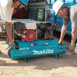10 Gal. 5.5 HP Portable Gas-Powered Twin Stack Air Compressor - Super Arbor