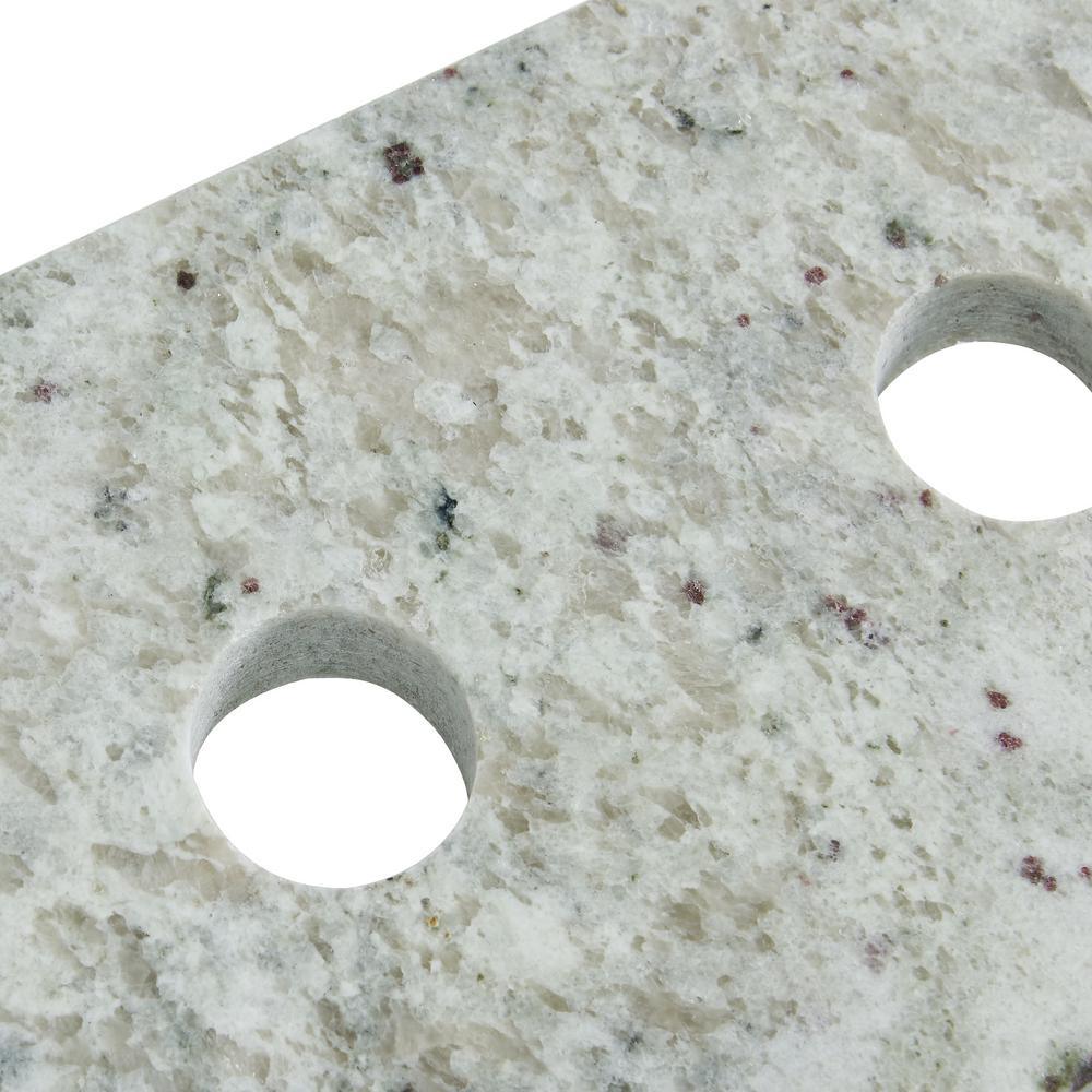 49 in. W x 22 in. D x .75 H Granite Vanity Top in Glacier White with White Basin - Super Arbor