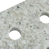 49 in. W x 22 in. D x .75 H Granite Vanity Top in Glacier White with White Basin - Super Arbor