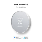 Nest Thermostat - Smart Programmable Wi-Fi Thermostat - Snow - Super Arbor