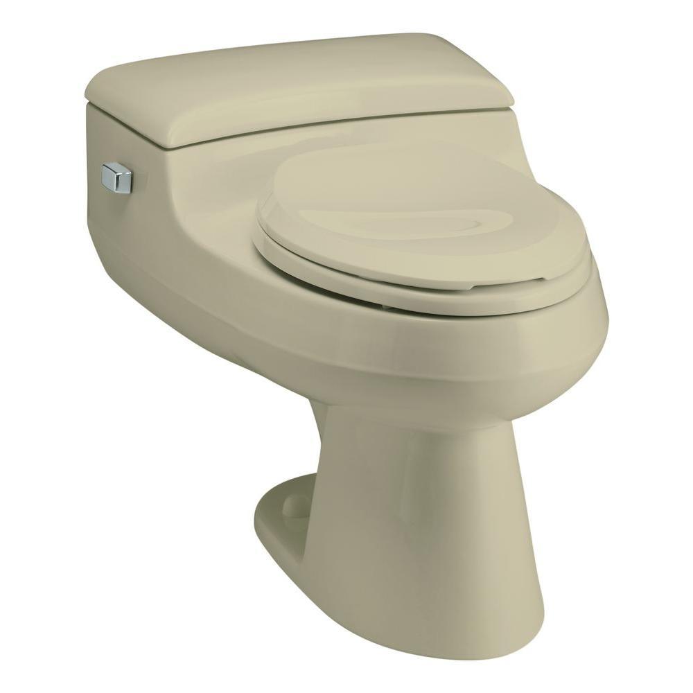 San Raphael Comfort Height 1-piece 1 GPF Single Flush Elongated Toilet in Sandbar, Seat Included - Super Arbor