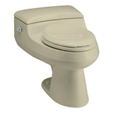 San Raphael Comfort Height 1-piece 1 GPF Single Flush Elongated Toilet in Sandbar, Seat Included - Super Arbor