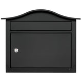 Saratoga Black Wall-Mount Lockable Mailbox - Super Arbor