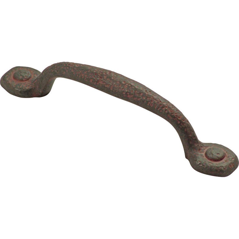 Refined Rustic 3 in. Center-to-Center Black Iron Pull - Super Arbor