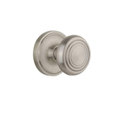 Classic Rosette 2-3/8 in. Backset Antique Brass Privacy Bed/Bath Deco Door Knob - Super Arbor