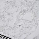 Aberdeen 60 in. W x 22 in. D Vanity in Black with Carrara Marble Top with White Sinks - Super Arbor