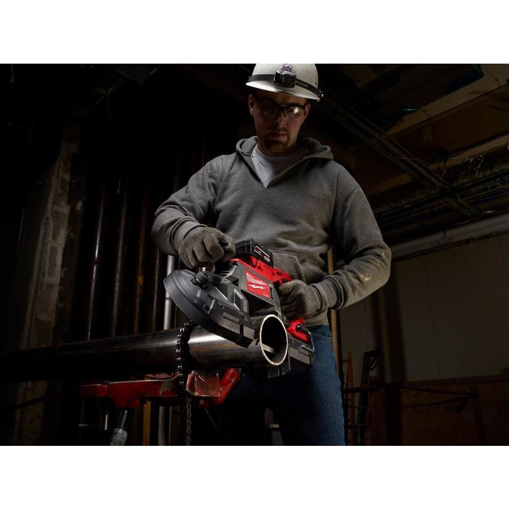 M18 FUEL 18-Volt 1/2 in. Lithium-Ion Brushless Cordless Impact Wrench w/ Friction Ring & Bandsaw w/ Two 6.0Ah Batteries - Super Arbor