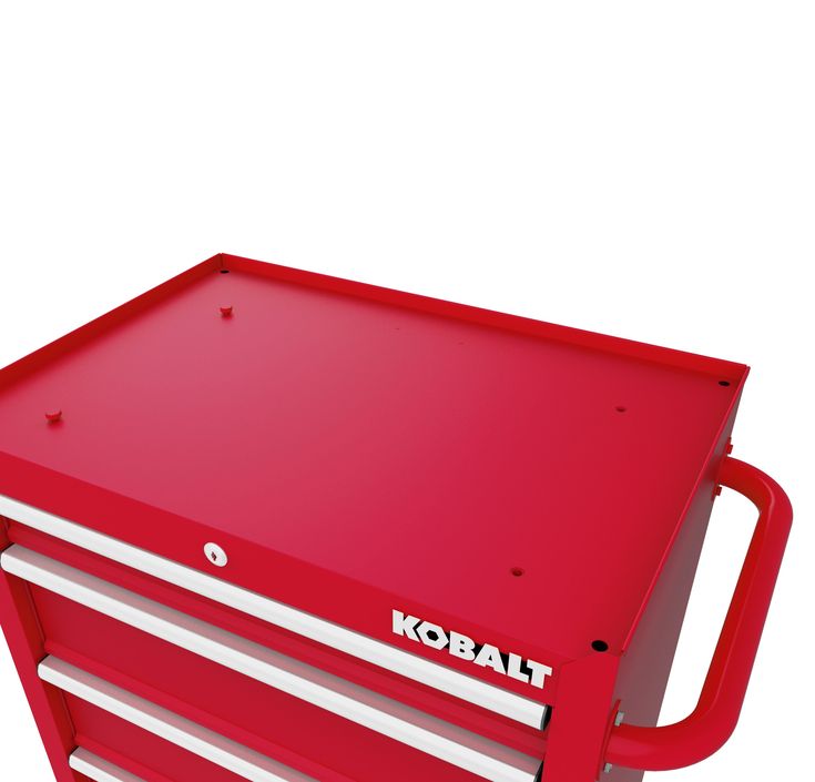 Kobalt 26.7-in W x 33-in H 4-Drawer Steel Rolling Tool Cabinet (Red)