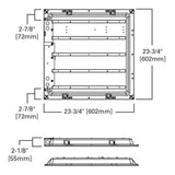 2 ft. x 2 ft. 3416 Lumens Integrated LED Panel Light 4000K - Super Arbor
