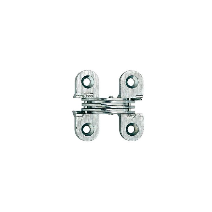 1/2 in. 11/2 in. Satin Chrome Invisible Hinge
