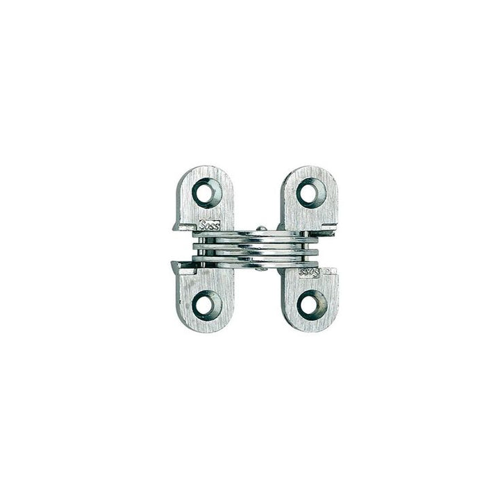 1/2 in. 11/2 in. Satin Chrome Invisible Hinge