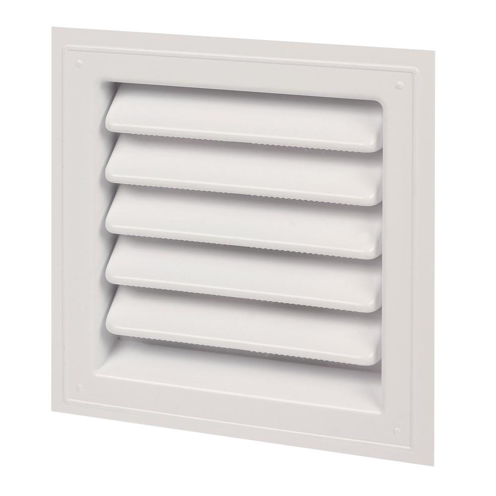 18 in. x 24 in. Plastic Wall Louver Static Vent in White - Super Arbor