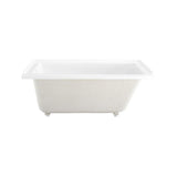 Voltaire 60 x 32 in. Acrylic Left-Hand Drain with Integral Tile Flange Rectangular Drop-in Bathtub in White - Super Arbor