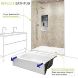 Style Selections 4-Piece Alcove Shower Kit