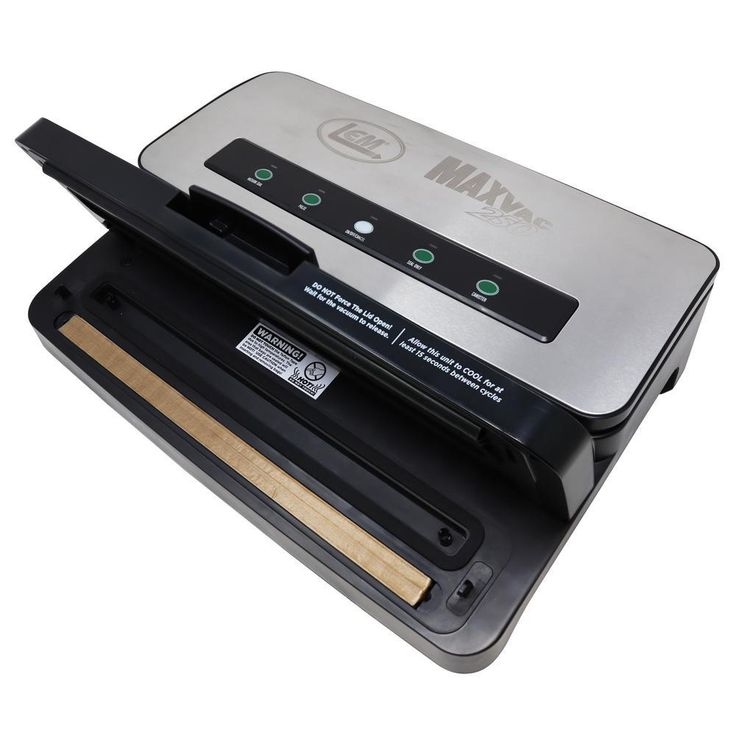 Stainless Steel Vacuum Sealer with Bag Cutter and Holder