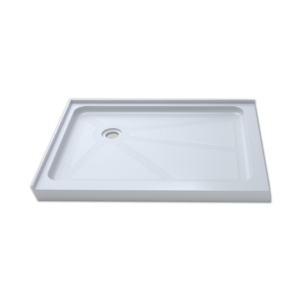 Jade 36 in. x 48 in. Single Threshold Shower Base in White - Super Arbor