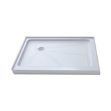 Jade 36 in. x 48 in. Single Threshold Shower Base in White - Super Arbor
