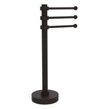 Allied Brass Vanity Top 3 Swing Arm Guest Towel Holder in Matte White