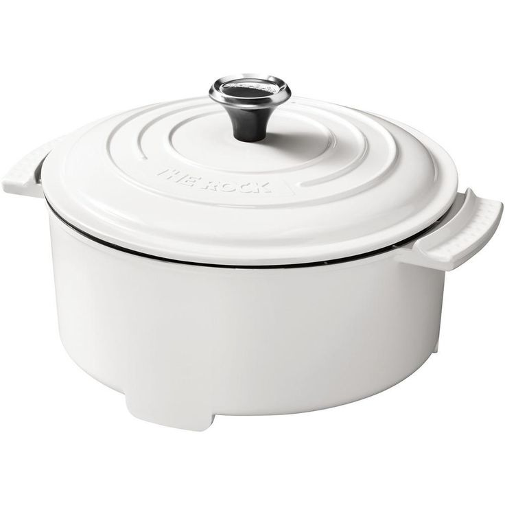 THE ROCK 3.2 Qt. White Electric Casserole Slow Cooker