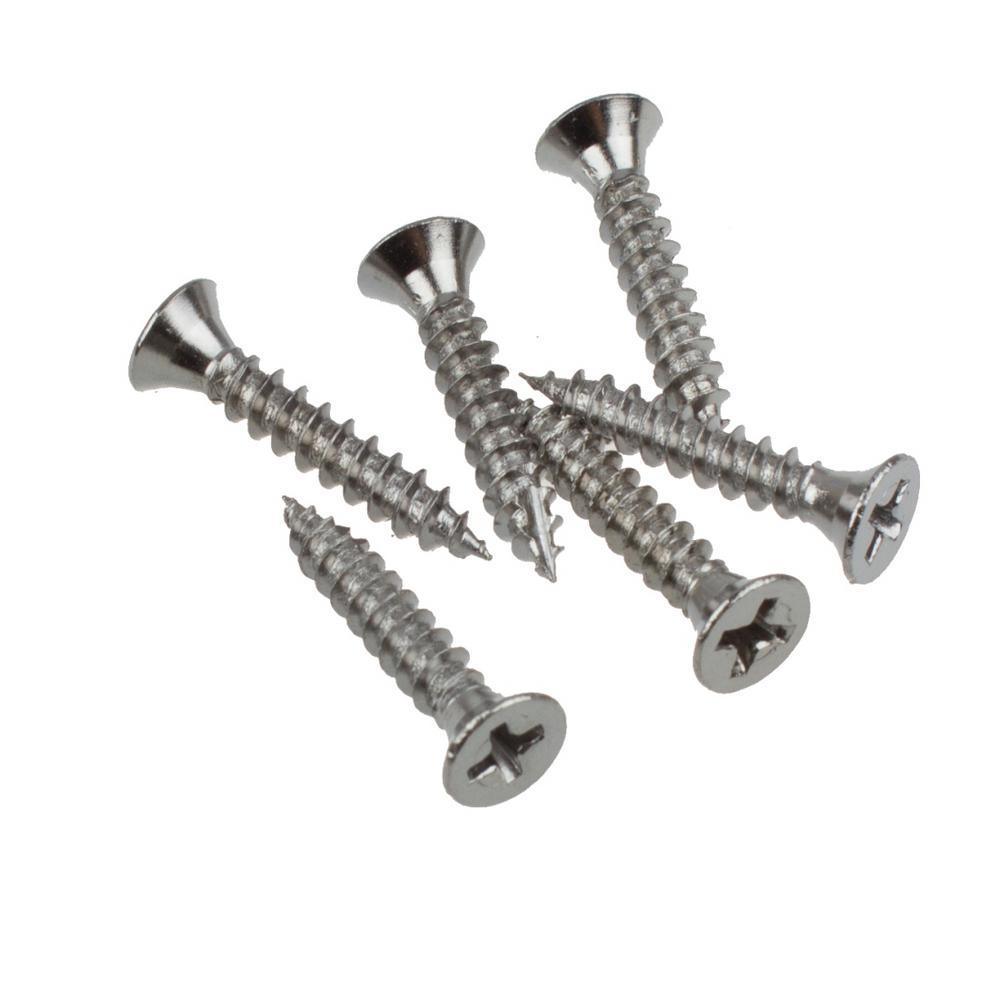 GlideRite 3-1/2 in. Polished Chrome Steel Door Hinges, 1/4 in. Corner Radius, with Screws (24-Pack)