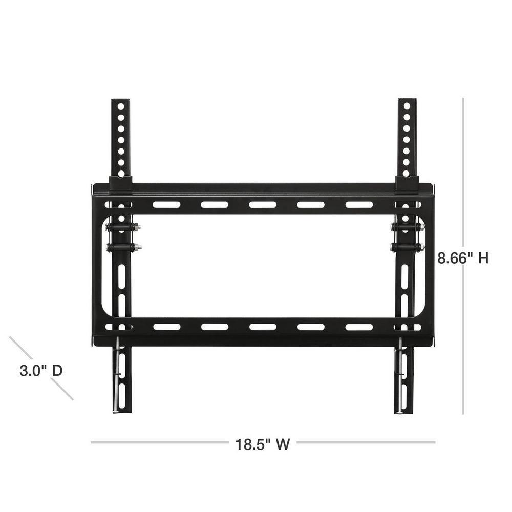 Modern Wall Mount TV Bracket for TV in Black - Super Arbor