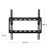 Modern Wall Mount TV Bracket for TV in Black - Super Arbor