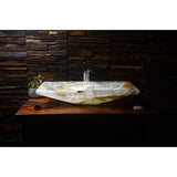Tami Vessel Sink in White Onyx Stone