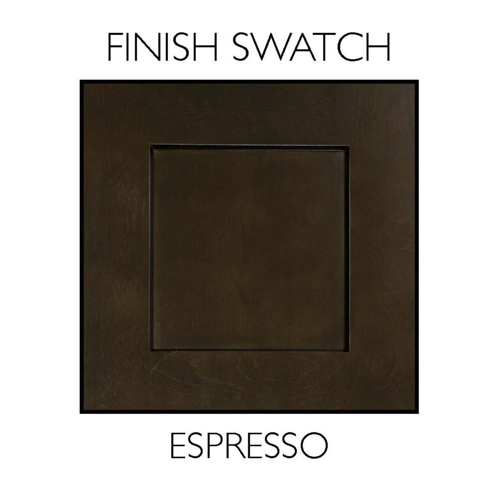 Brookings 12 in. W x 36 in. H Cabinet End Panel in Espresso - Super Arbor