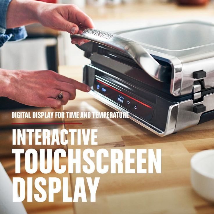 Smokeless - Digital Family Size Grill, Silver