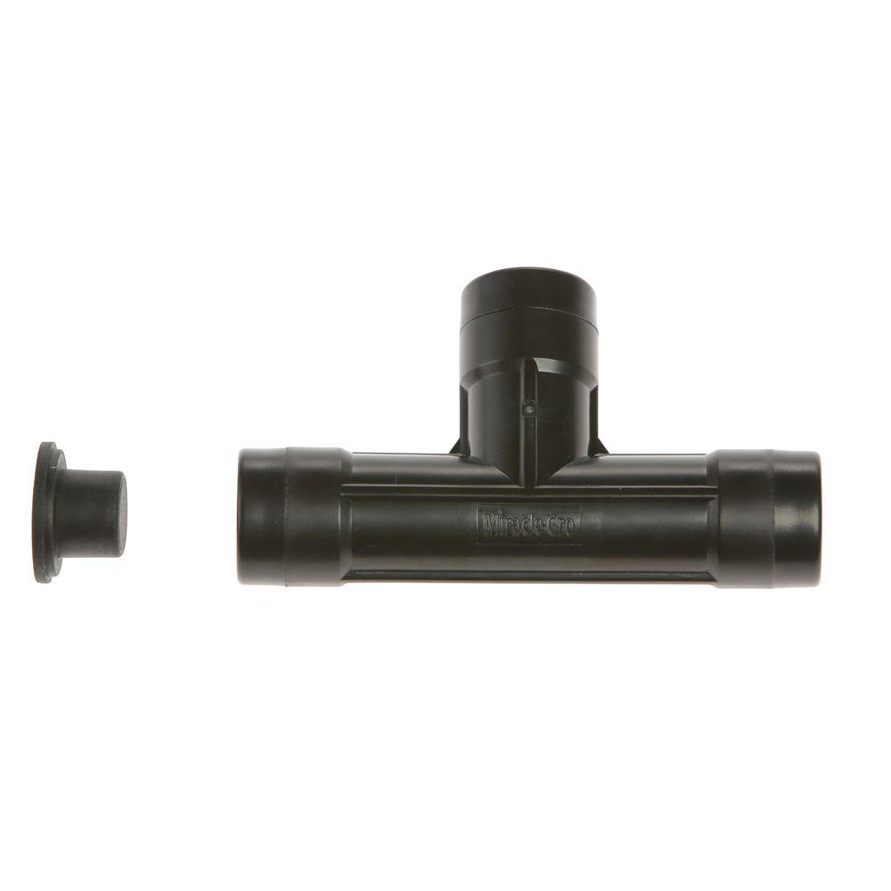 3/8 in. T Connector with 2 Plugs - Super Arbor