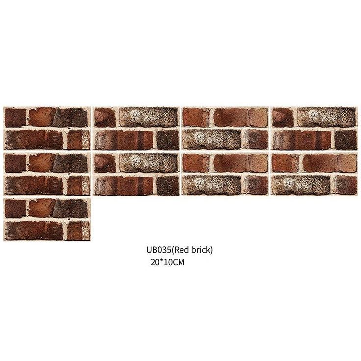 Peel & Stick Brick Kitchen Backsplash Self-Adhesive Wall Tile Stone Design