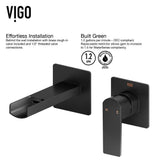 Amaryllis White Matte Stone Vessel Bathroom Sink Set with Atticus Wall Mount Faucet in Matte Black - Super Arbor
