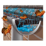 Pro 4 ft. Plastic Foam Filter Gutter Guard for 6 in. Half Round (8-Pack) - Super Arbor