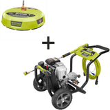 RYOBI 3,300 PSI 2.4 GPM Honda Gas Pressure Washer with 15 in. Surface Cleaner