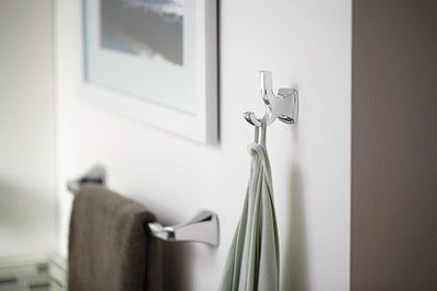 Moen Voss 18-in Polished Nickel Wall Mount Single Towel Bar
