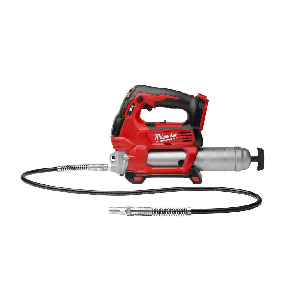 Milwaukee M18 18-Volt Lithium-Ion Cordless Grease Gun 2-Speed (2-Tool) with Two 6.0 Ah Batteries - Super Arbor