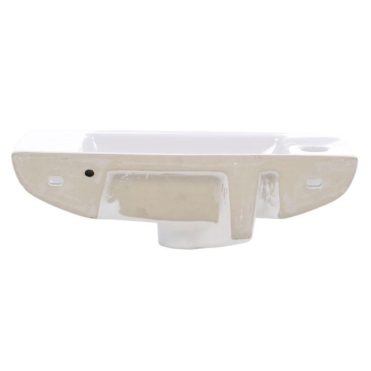 Whitehaus Collection Isabella Wall-Mounted Bathroom Sink in White