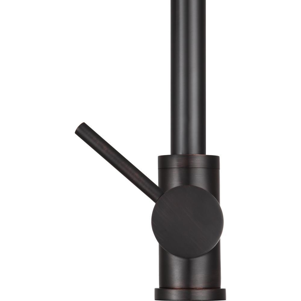 Farnese Single-Handle Standard Kitchen Faucet with Side Sprayer in Oil Rubbed Bronze - Super Arbor