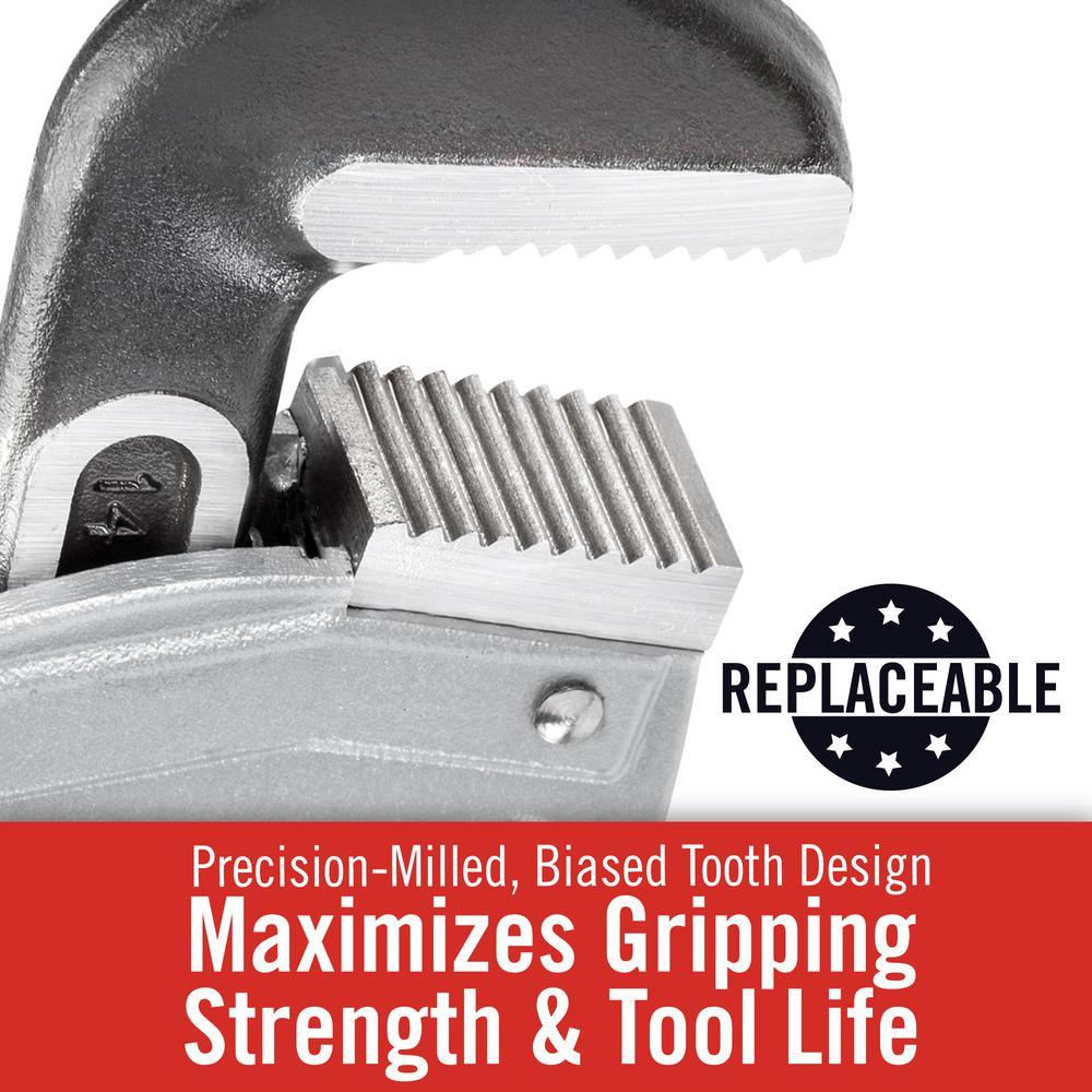 14 in. Model 814 Aluminum Straight Pipe Wrench - Super Arbor