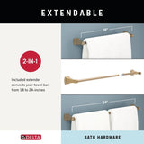 Delta 3-Piece Flynn Spotshield Brushed Nickel Decorative Bathroom Hardware Set