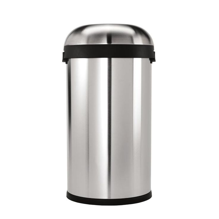 simplehuman 60-Liter Brushed Stainless Steel Steel Touchless Trash Can with Lid
