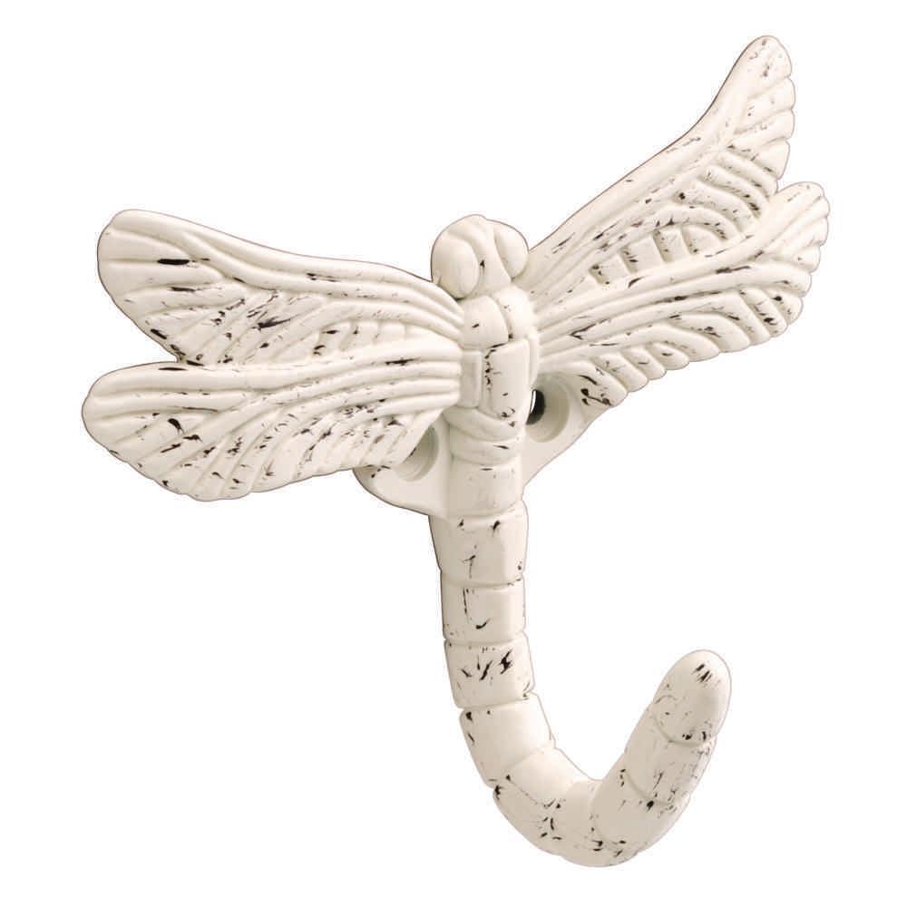 3-1/3 in. Warm Chestnut Dragonfly Wall Hook - Super Arbor
