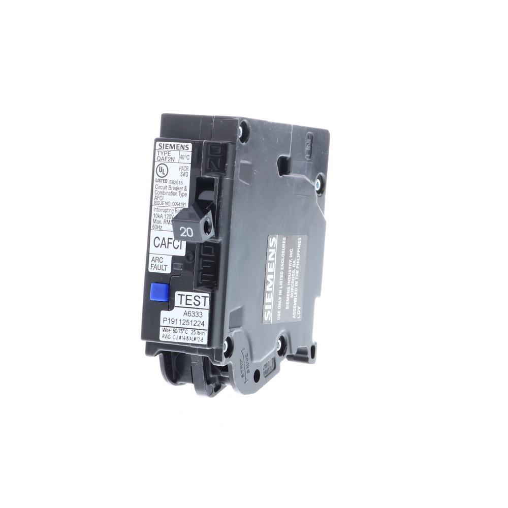 20 Amp 1-Pole Combination Type AFCI Plug-On Neutral Circuit Breaker - Super Arbor