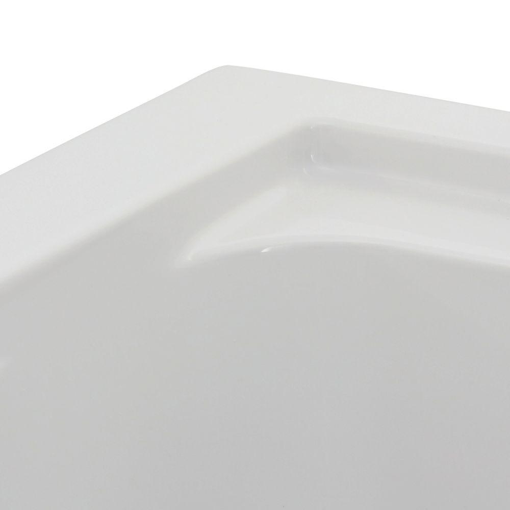 Evolution 60 in. x 32 in. Acrylic Reversible Drain Bathtub in White - Super Arbor