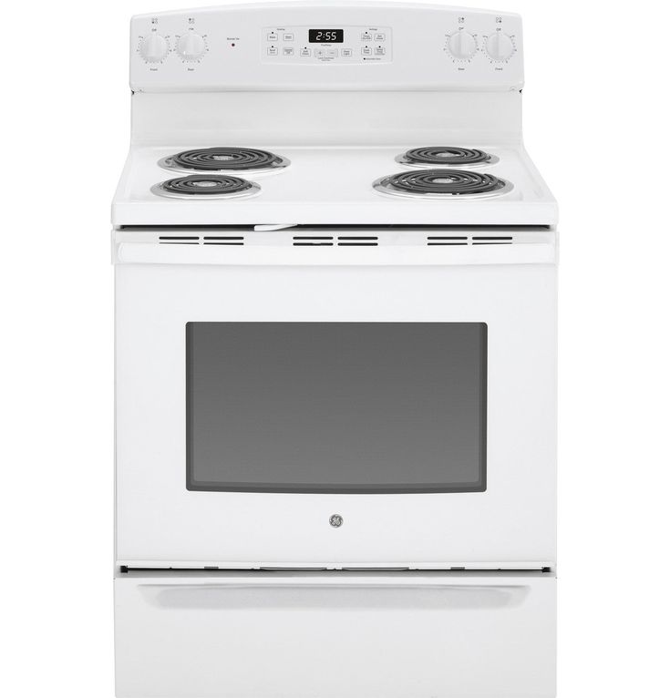 GE 30-in 4 Elements 5-cu ft Freestanding Electric Range (White)