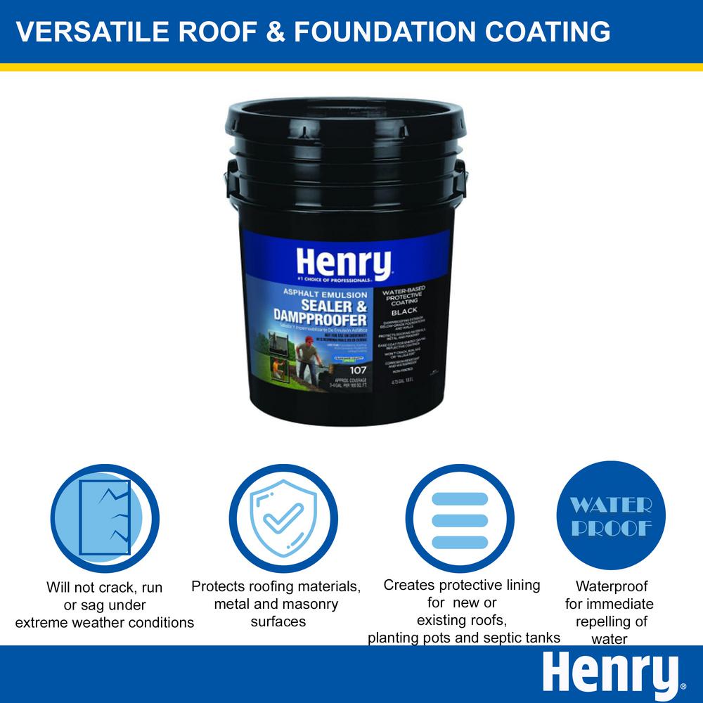 4.75 Gal. Asphalt Emulsion Sealer and Dampproofer Roof Coating - Super Arbor