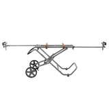 15 Amp Corded 12 in. Dual Bevel Miter Saw with LED with Universal Mobile Miter Saw Stand with Mounting Braces - Super Arbor