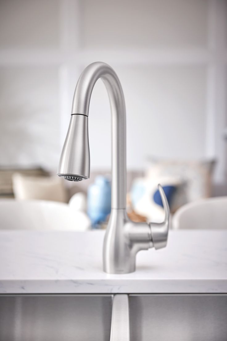 Kleo Single-Handle Pull-Down Sprayer Kitchen Faucet with Reflex and Power Clean in Chrome