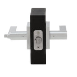 Halifax Square Polished Chrome Entry Door Lever Featuring SmartKey Security - Super Arbor